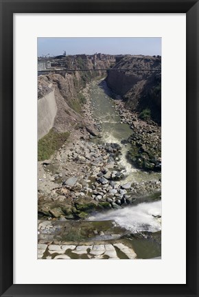 Framed Ruins along a river, Lima, Peru Print