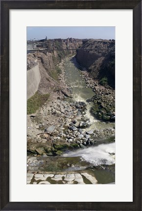 Framed Ruins along a river, Lima, Peru Print