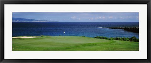 Framed Kapalua Golf Course, Maui, Hawaii Print