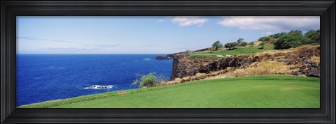 Framed Coastline, Black Rock, Maui, Hawaii Print