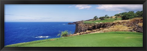 Framed Coastline, Black Rock, Maui, Hawaii Print