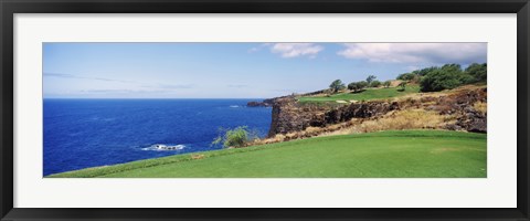 Framed Coastline, Black Rock, Maui, Hawaii Print