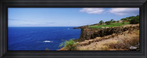 Framed Black Rock, Kaanapali, Maui, Hawaii Print