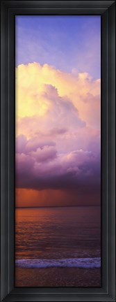 Framed Clouds over the pacific ocean, Hawaii, USA Print