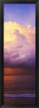 Framed Clouds over the pacific ocean, Hawaii, USA Print