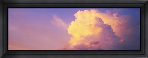 Framed Clouds in the sky at dusk, Hawaii, USA Print