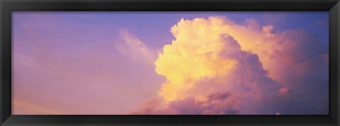 Framed Clouds in the sky at dusk, Hawaii, USA Print