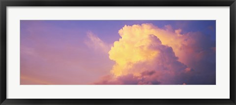 Framed Clouds in the sky at dusk, Hawaii, USA Print