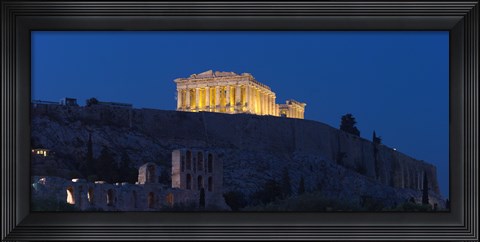 Framed Parthenon at dusk, Athens, Greece Print