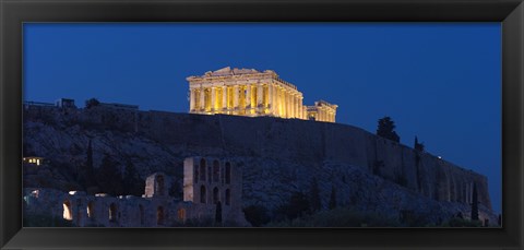 Framed Parthenon at dusk, Athens, Greece Print