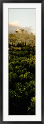 Framed Acropolis of Athens at dusk, Athens, Greece Print