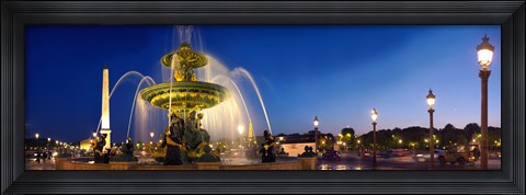 Framed Place de la Concorde, Paris, France Print