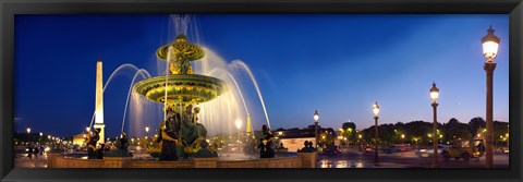 Framed Place de la Concorde, Paris, France Print