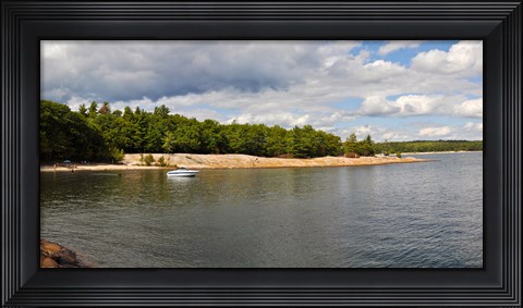 Framed Clouds over a lake, Killbear Provincial Park, Ontario, Canada Print