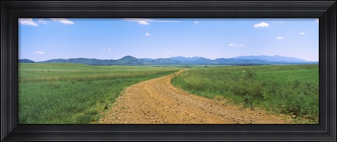 Framed Dirt road passing through a landscape, San Rafael Valley, Arizona Print