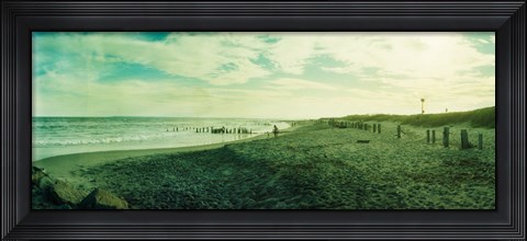 Framed Clouds over the Atlantic ocean, Fort Tilden Beach, Fort Tilden, Queens, New York City, New York State, USA Print