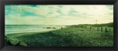 Framed Clouds over the Atlantic ocean, Fort Tilden Beach, Fort Tilden, Queens, New York City, New York State, USA Print