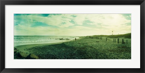 Framed Clouds over the Atlantic ocean, Fort Tilden Beach, Fort Tilden, Queens, New York City, New York State, USA Print