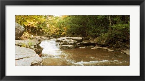 Framed Kaaterskill Falls stream, New York State Print