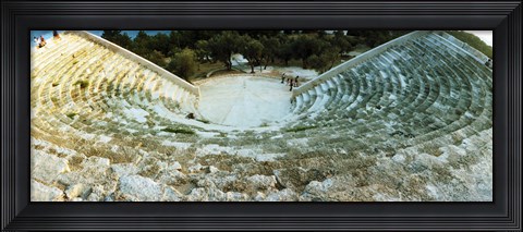 Framed Ancient antique theater in Kas, Antalya Province, Turkey Print
