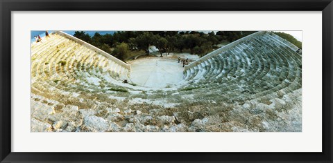 Framed Ancient antique theater in Kas, Antalya Province, Turkey Print