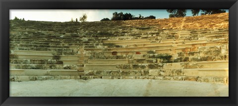 Framed Ancient antique theater in Kas at sunset, Antalya Province, Turkey Print