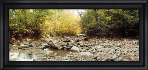 Framed Creek running through the Catskills, Kaaterskill Falls, New York State, USA Print