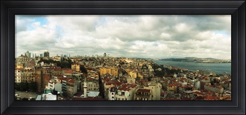 Framed Aerial view of Istanbul, Turkey Print