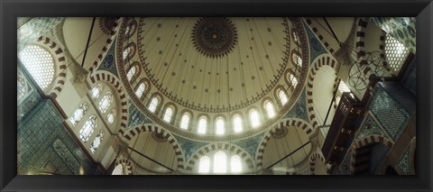 Framed Ceiling of Rustem Pasha mosque, Istanbul, Turkey Print