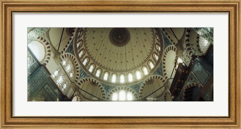 Framed Ceiling of Rustem Pasha mosque, Istanbul, Turkey Print