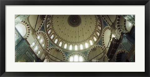 Framed Ceiling of Rustem Pasha mosque, Istanbul, Turkey Print