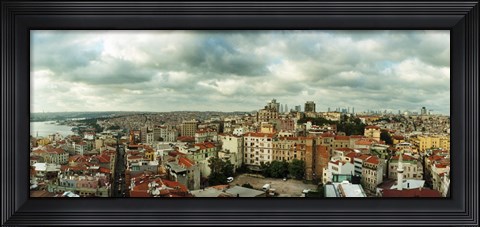 Framed City view, Istanbul, Turkey Print