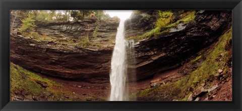 Framed Water falling from rocks, Kaaterskill Falls, Catskill Mountains, New York State Print