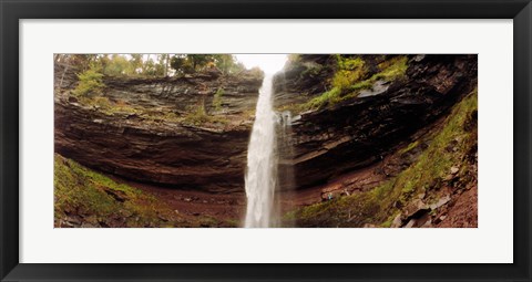 Framed Water falling from rocks, Kaaterskill Falls, Catskill Mountains, New York State Print