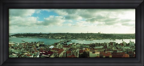 Framed High angle view of a city, Istanbul, Turkey Print