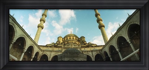 Framed Low angle view of inside of New Mosque, New Mosque, Eminonu, Istanbul, Turkey Print