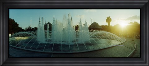 Framed Fountain by the Blue Mosque in Istanbul, Turkey Print