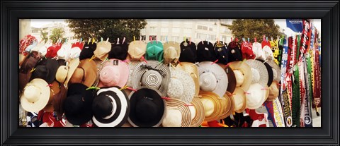 Framed Hats on display for sale on the street, Istanbul, Turkey Print