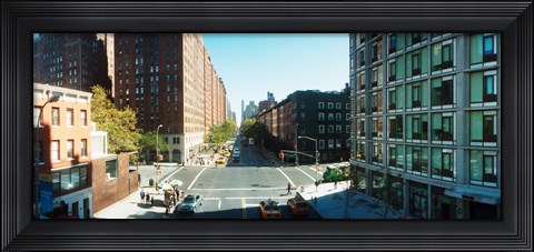 Framed Surrounding streets and buildings from the High Line in Chelsea, New York City, New York State, USA Print
