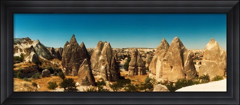Framed Landscape view in Cappadocia, Central Anatolia Region, Turkey Print