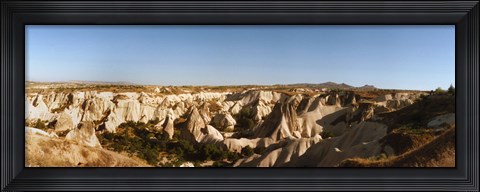 Framed Rocky terrain in Cappadocia, Turkey Print