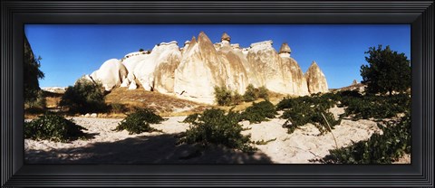 Framed Rock formations in Cappadocia, Turkey Print