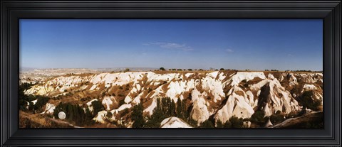 Framed Landscape of rocks, Cappadocia, Central Anatolia Region, Turkey Print