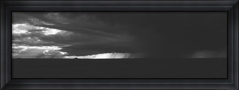 Framed Dark storm clouds in the sky, New Mexico, USA Print