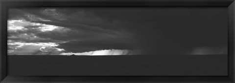 Framed Dark storm clouds in the sky, New Mexico, USA Print