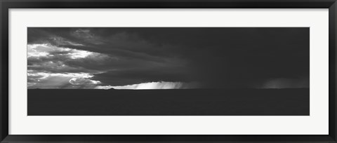 Framed Dark storm clouds in the sky, New Mexico, USA Print