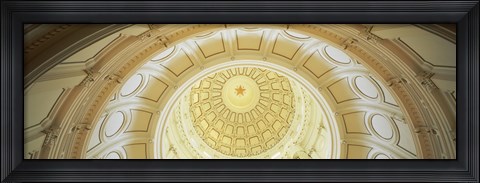Framed Ceiling of the dome of the Texas State Capitol building, Austin, Texas Print