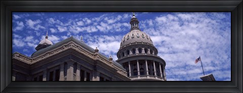 Framed Low angle view of the Texas State Capitol Building, Austin, Texas, USA Print