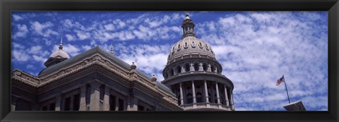 Framed Low angle view of the Texas State Capitol Building, Austin, Texas, USA Print