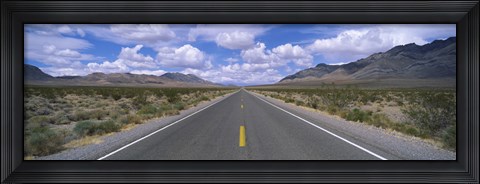 Framed Road passing through a desert, Death Valley, California, USA Print